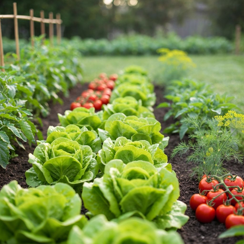 Frisches Gemüse im Garten